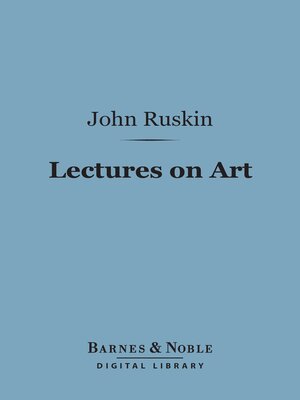 cover image of Lectures on Art (Barnes & Noble Digital Library)